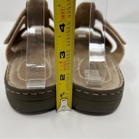 Hotter Blush Pink Boho Studded Medallion Suede Slip on Comfort Sandals Size 8.5 - Picture 9 of 15